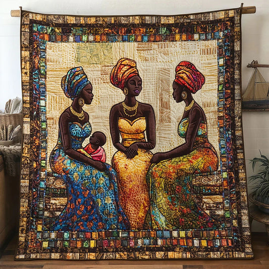 Warm Soul Woman Quilt Blanket