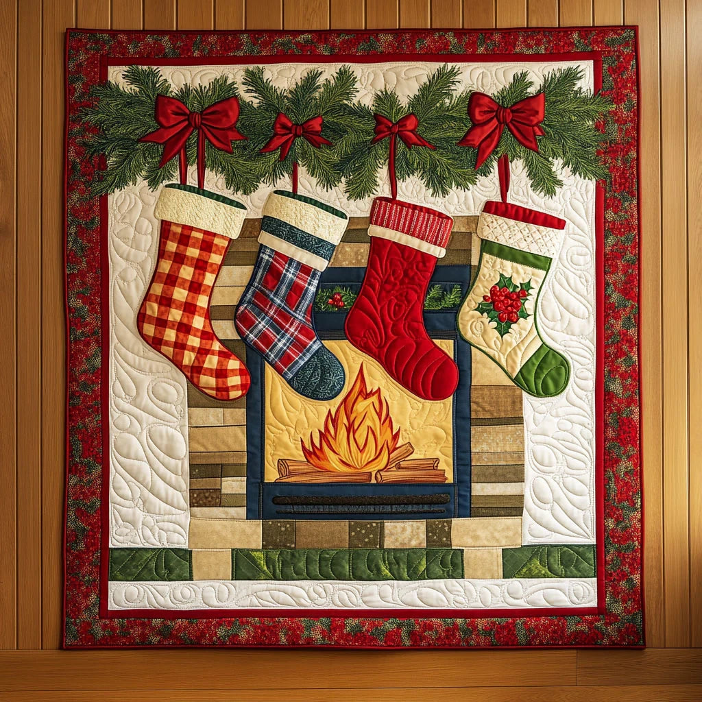 Warm Stocking Quilt Blanket
