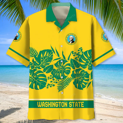 Washington State Hawaiian Shirt, custom shirt gift for men