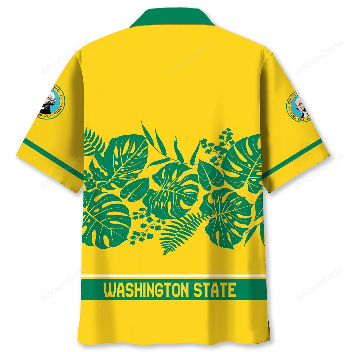 Washington State Hawaiian Shirt, custom shirt gift for men (view 2)