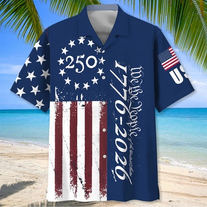 We the People 250th Anniversary Hawaiian Shirt, custom shirt gift for men (view 2)