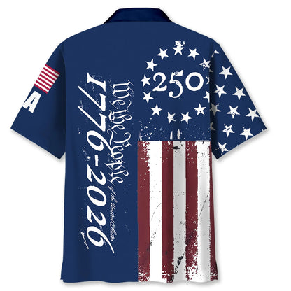 We the People 250th Anniversary Hawaiian Shirt, custom shirt gift for men (view 4)