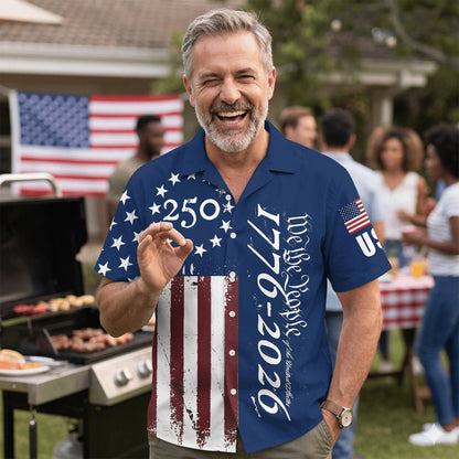 We the People 250th Anniversary Hawaiian Shirt, custom shirt gift for men (view 5)