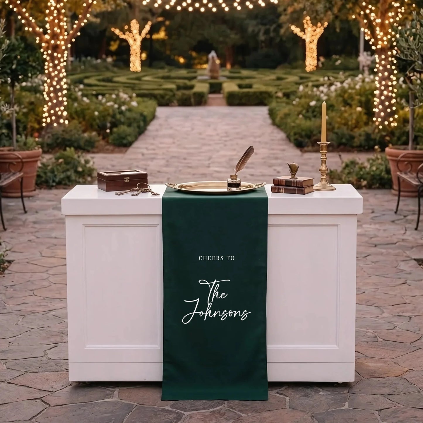 Wedding Table Runner Personalized Last Name Wedding Table Decor Custom Wedding Reception Runner, personalized wedding decor