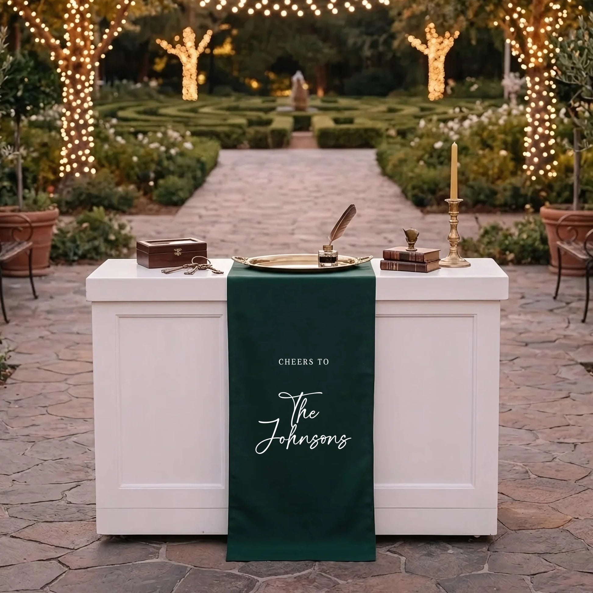 Wedding Table Runner Personalized Last Name Wedding Table Decor Custom Wedding Reception Runner, personalized wedding decor