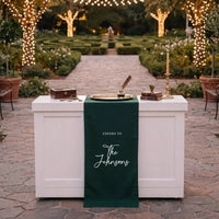 Wedding Table Runner Personalized Last Name Wedding Table Decor Custom Wedding Reception Runner, personalized wedding decor