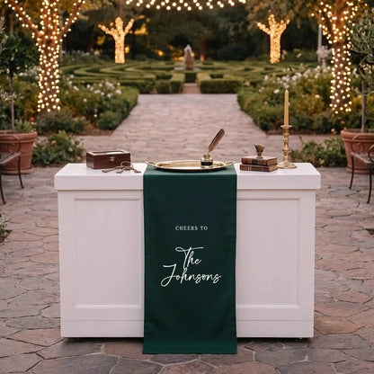 Wedding Table Runner Personalized Last Name Wedding Table Decor Custom Wedding Reception Runner, personalized wedding decor