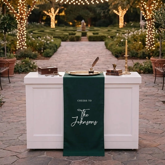 Wedding Table Runner Personalized Last Name Wedding Table Decor Custom Wedding Reception Runner, personalized wedding decor