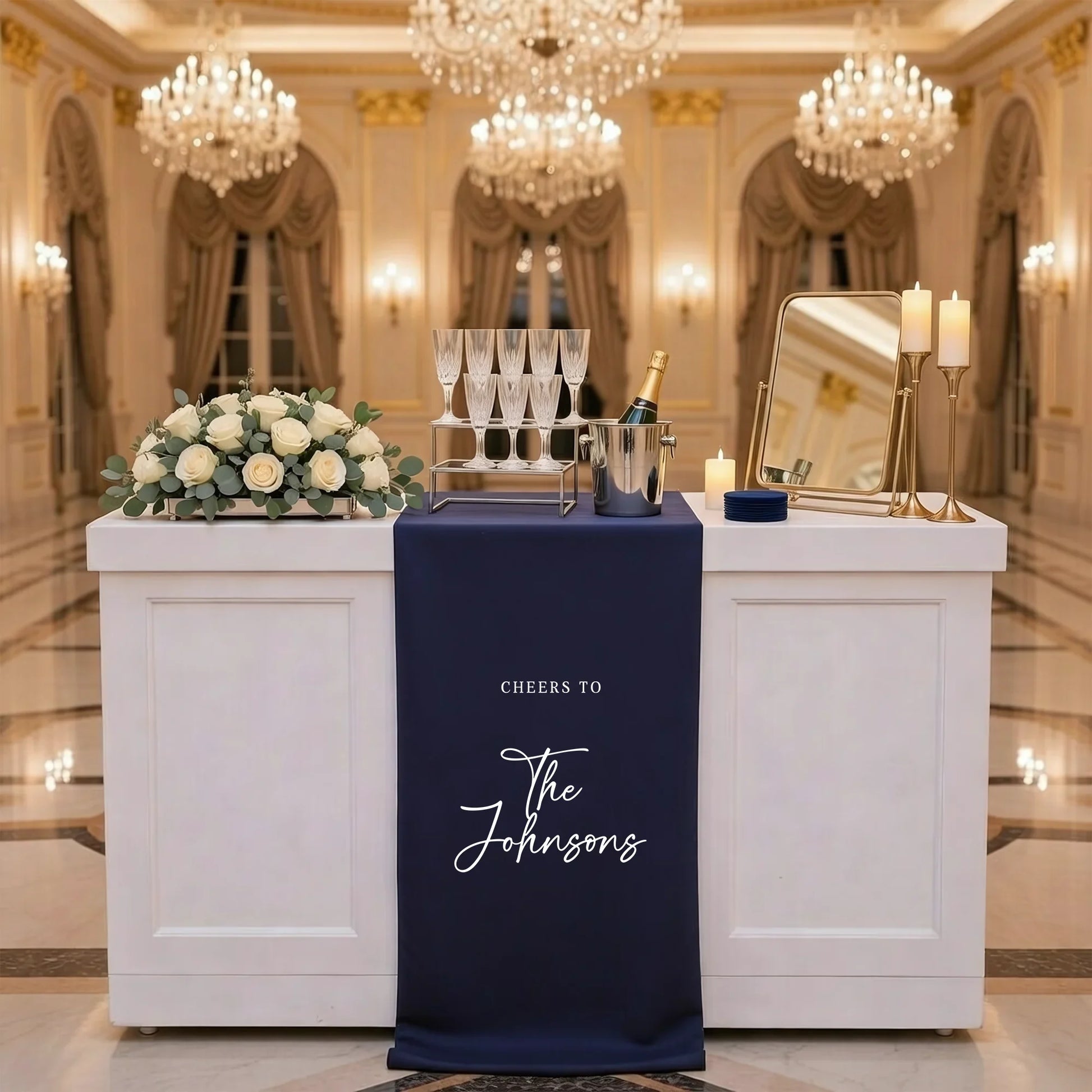 Wedding Table Runner Personalized Last Name Wedding Table Decor Custom Wedding Reception Runner, personalized wedding decor