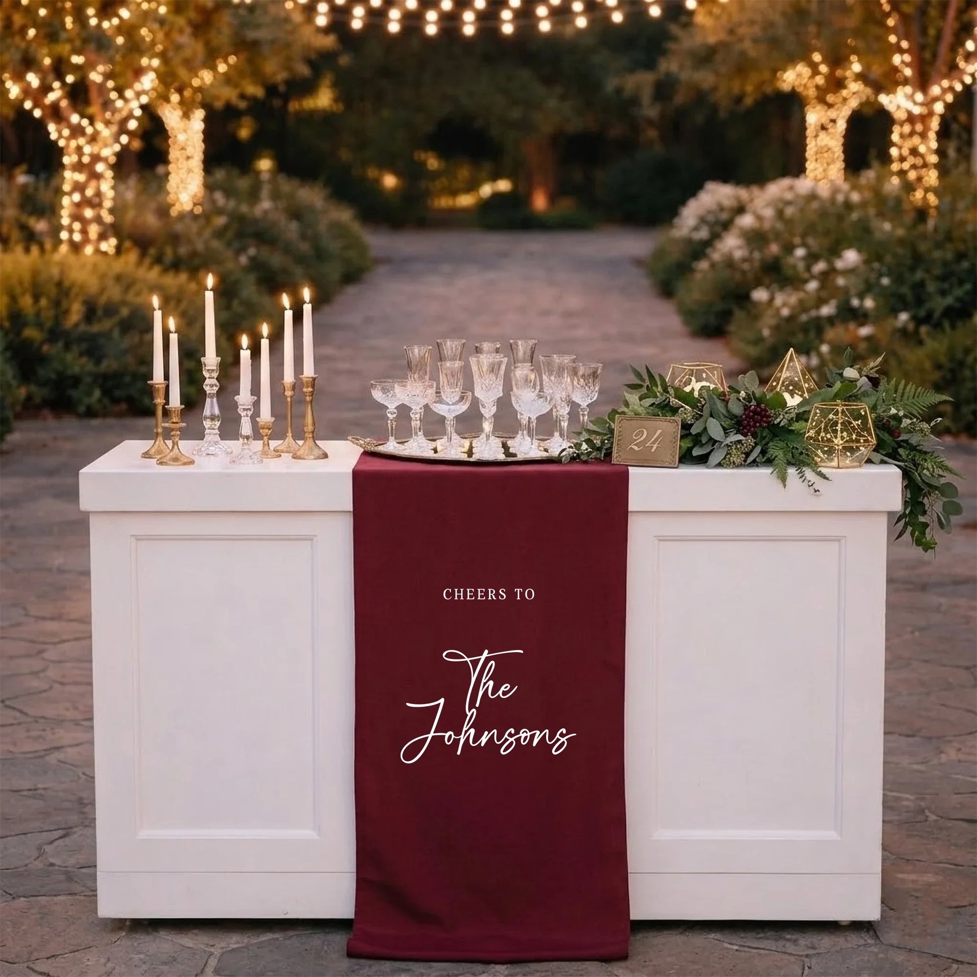 Wedding Table Runner Personalized Last Name Wedding Table Decor Custom Wedding Reception Runner, personalized wedding decor