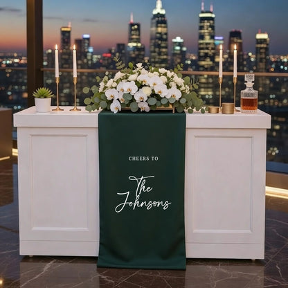 Wedding Table Runner Personalized Last Name Wedding Table Decor Custom Wedding Reception Runner, personalized wedding decor