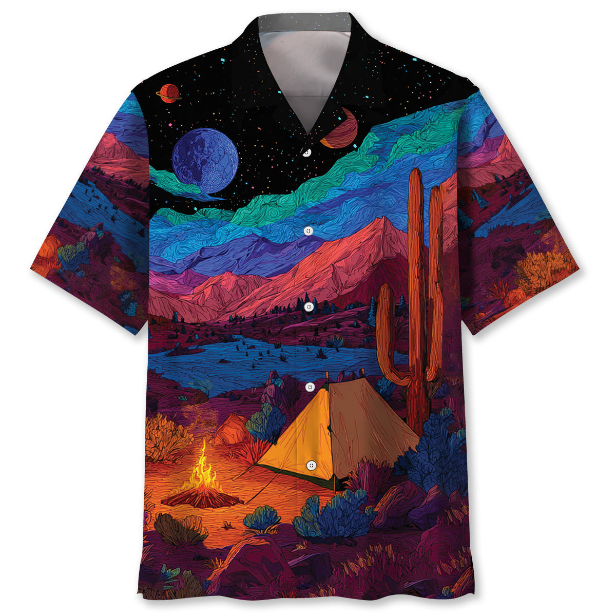 Weekend Forecast Camping with a Chance of Drinking - M - hawaiian shirt