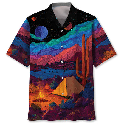 Weekend Forecast Camping with a Chance of Drinking - M - hawaiian shirt