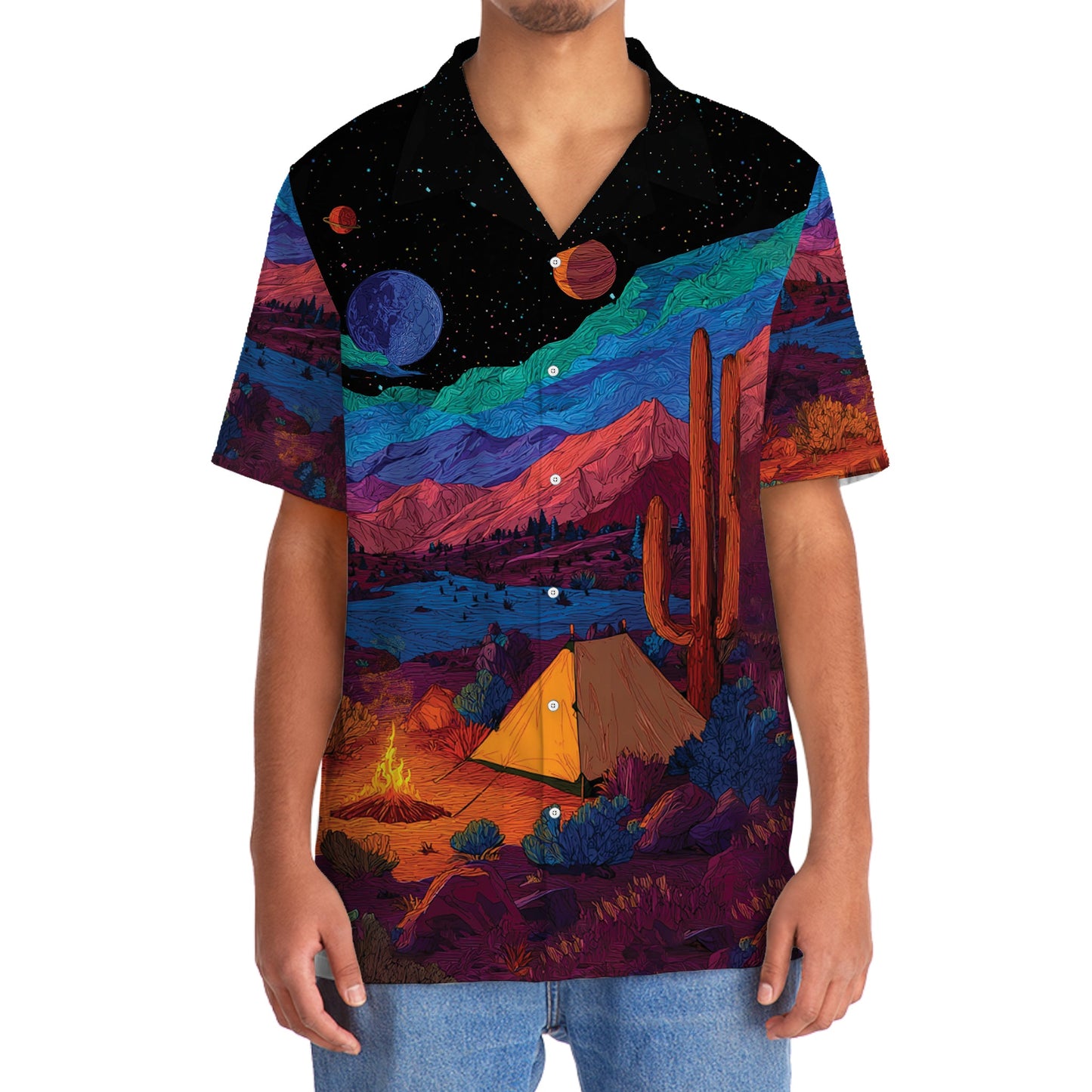 Weekend Forecast Camping with a Chance of Drinking - 2XL - hawaiian shirt