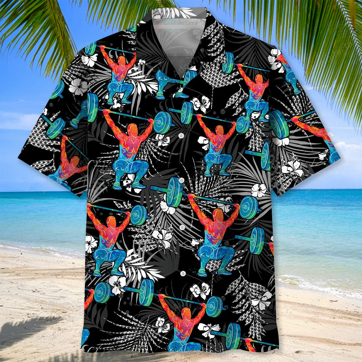 Weight Lifting Gym Hawaiian Shirt, custom shirt gift for men