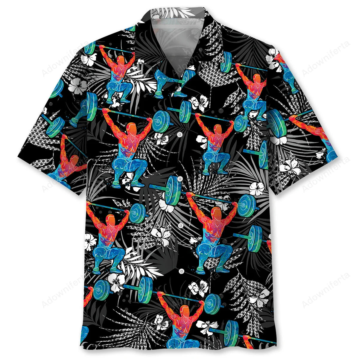 Weight Lifting Gym Hawaiian Shirt, custom shirt gift for men (view 2)