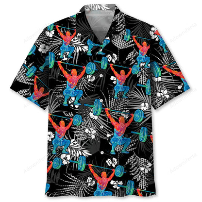 Weight Lifting Gym Hawaiian Shirt, custom shirt gift for men (view 2)