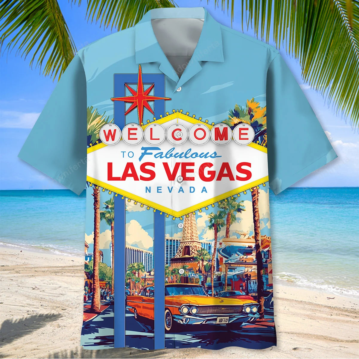 Welcome to Las Vegas Nevada Hawaiian Shirt, custom shirt gift for men