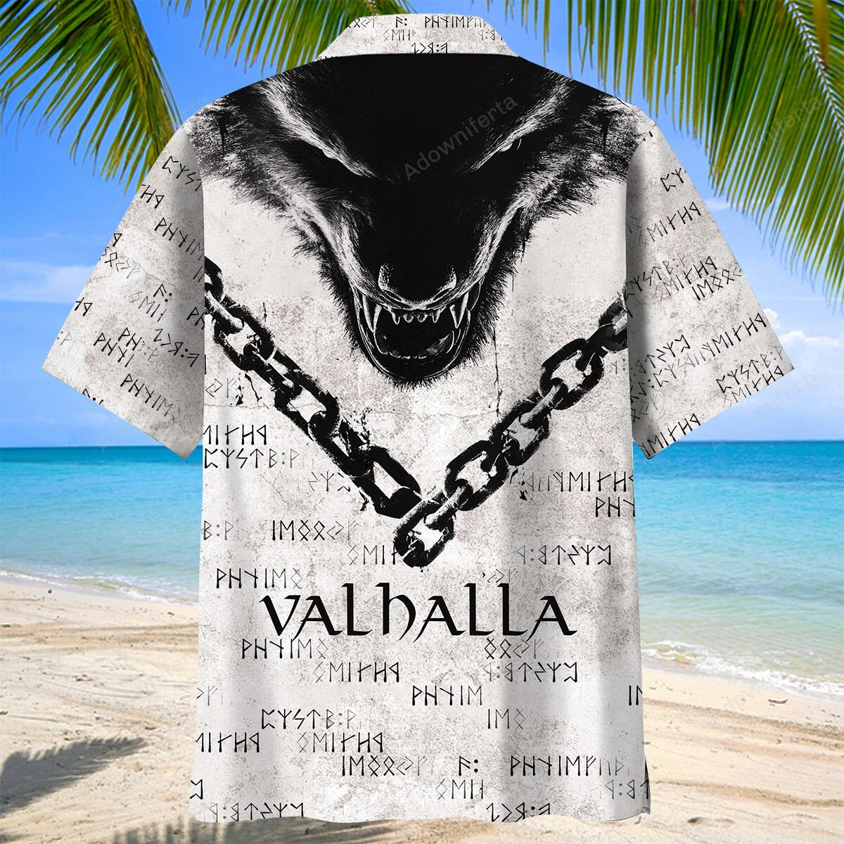 Welcome to Valhalla Hawaiian Shirt, custom shirt gift for men (view 4)