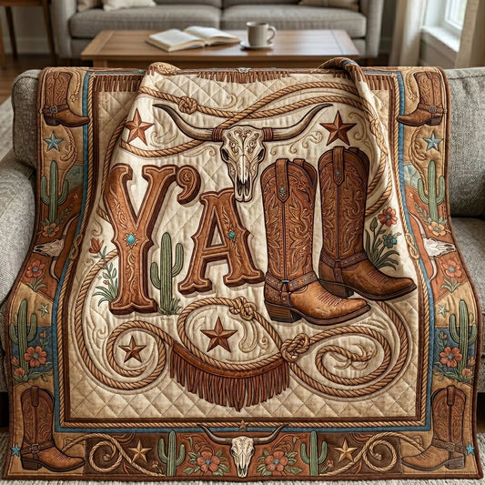 Western Charm Quilt Blanket