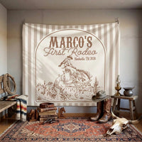 First Rodeo Birthday Banner Personalized Western Birthday Backdrop Cowboy Birthday Party Banner
