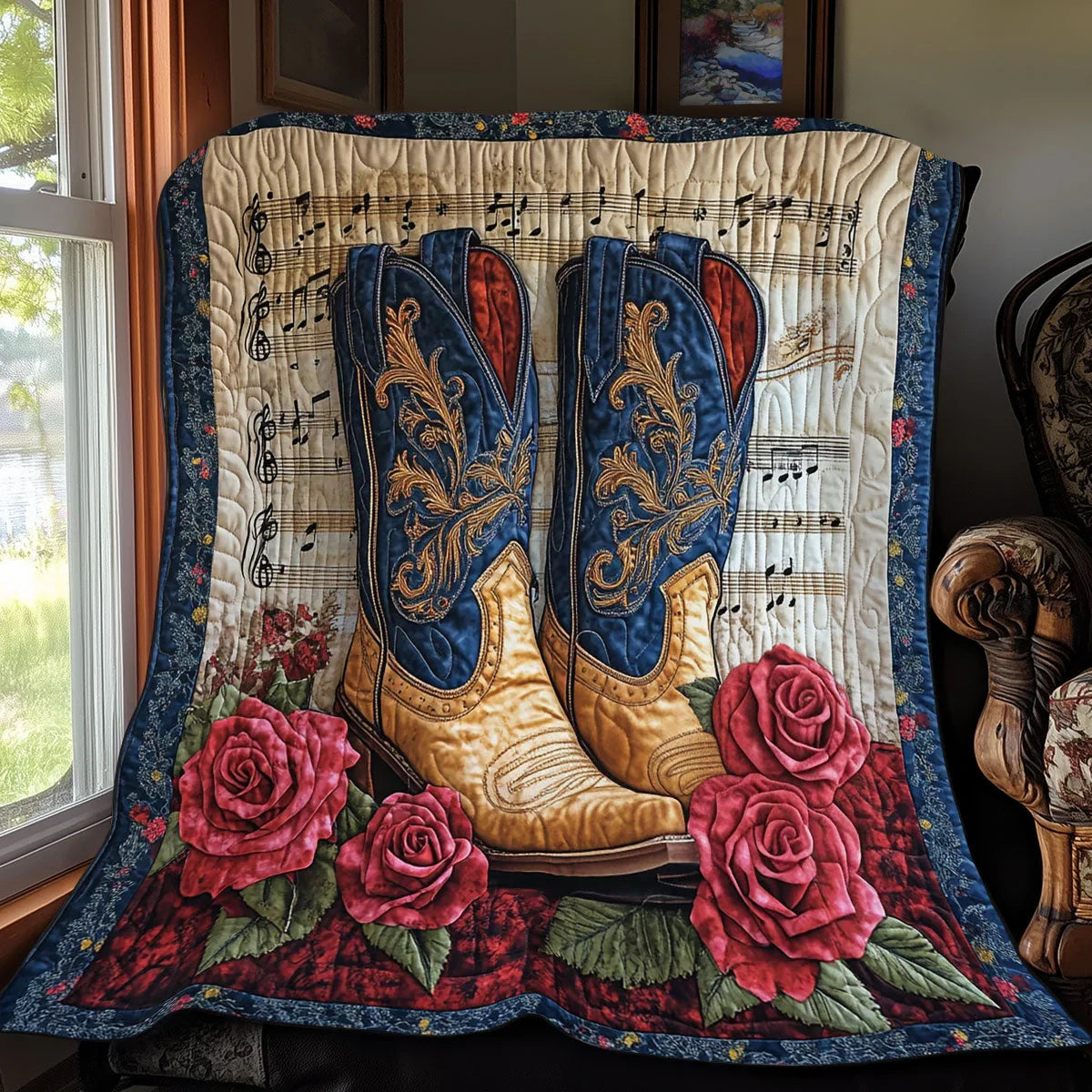 Western Melody Quilt Blanket