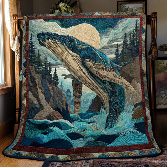 Whale Spirit Realm Quilt Blanket