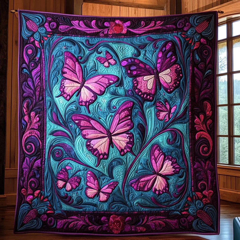 Whimsical Flight Quilt Blanket