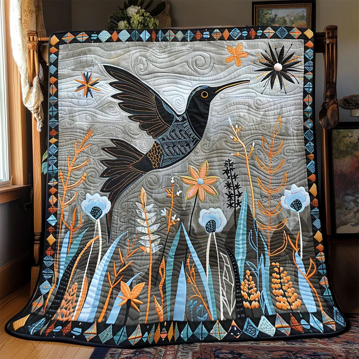 Whimsical Fly Quilt Blanket