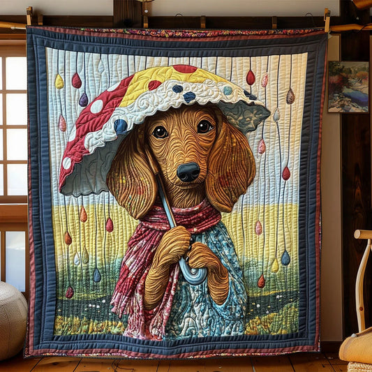 Whimsical Rain Quilt Blanket