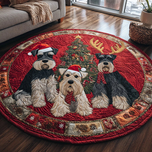 Whisker Bloom Quilted Round Mat