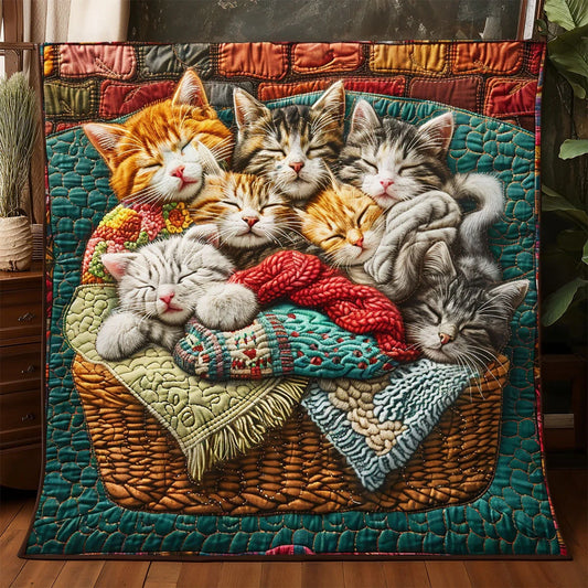 Whiskered Dreams Quilt Blanket