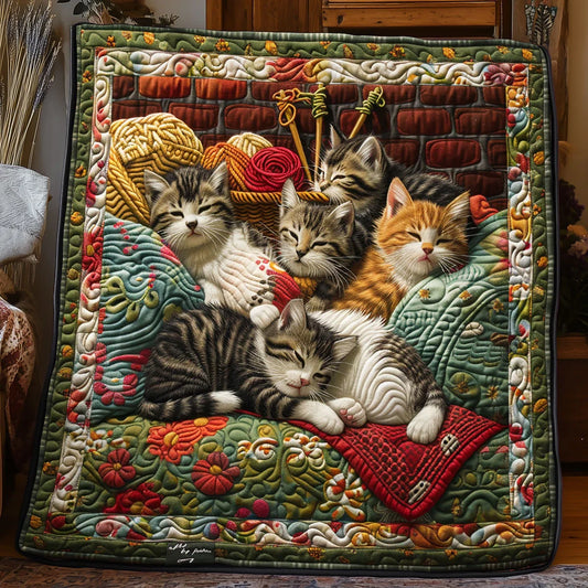 Whiskered Dreams Quilt Blanket