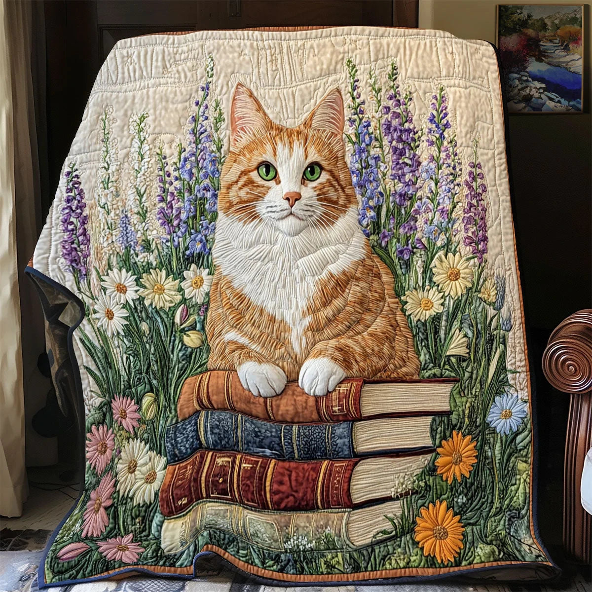 Whiskered Tales Quilt Blanket