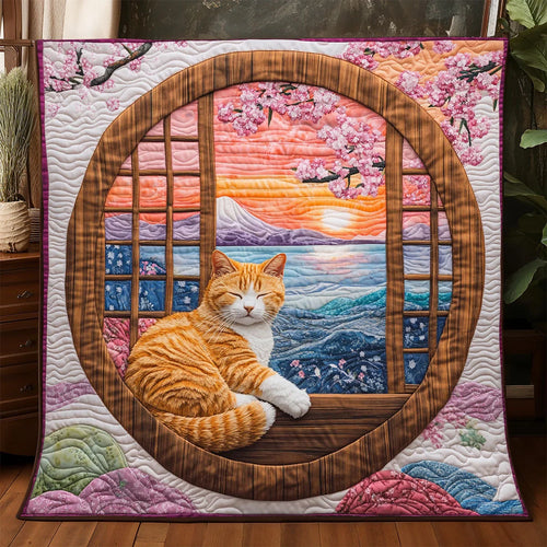 Whiskers At Dusk Quilt Blanket