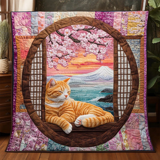 Whiskers At Dusk Quilt Blanket
