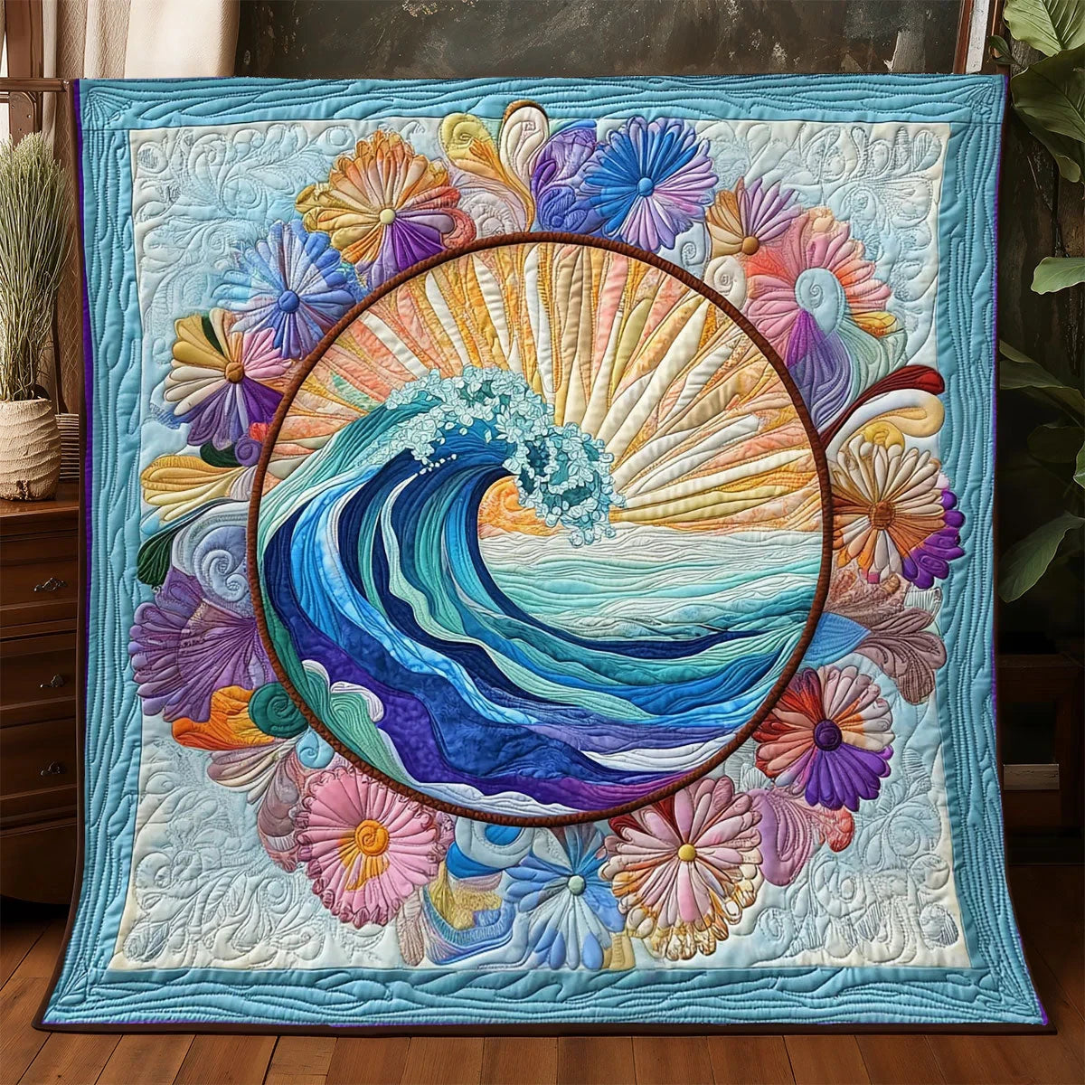 Whisper Of The Tide Quilt Blanket
