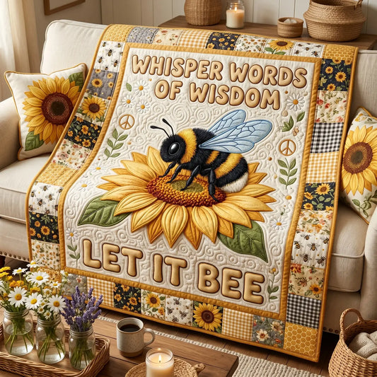 Whisper Words Of Wisdom Quilt Blanket