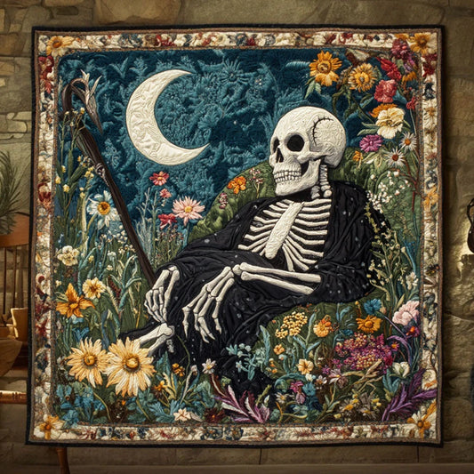 Whispering Grim Reaper Quilt Blanket