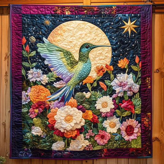 Whispering Hummingbird Quilt Blanket