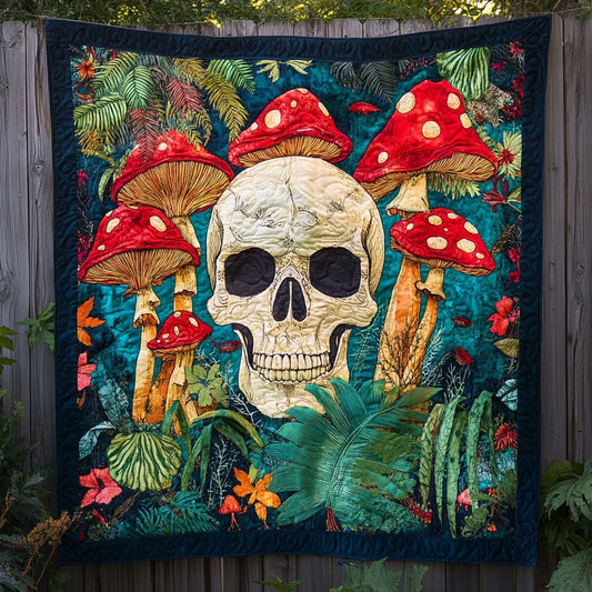 Whispering Skull Quilt Blanket