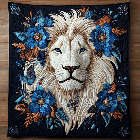 White Lion Majestic Quilt Blanket