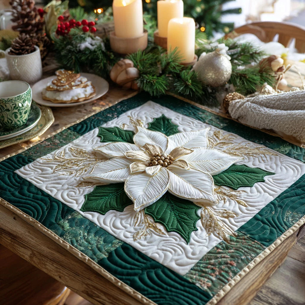 White Noel Table Topper