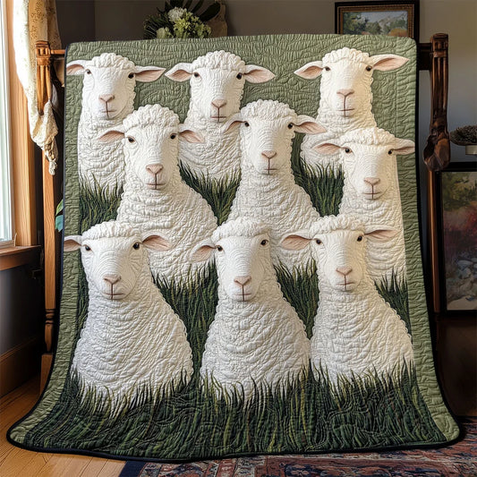 White Sheep Quilt Blanket