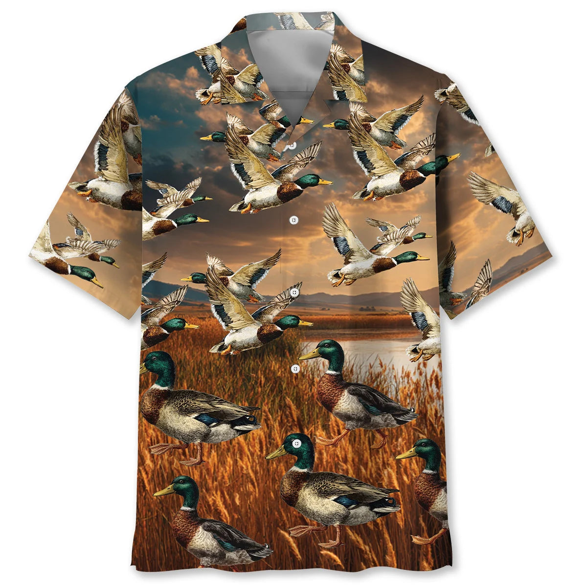 White Camo Deer Hunting Hawaiian Shirt, custom shirt gift for men (view 3)