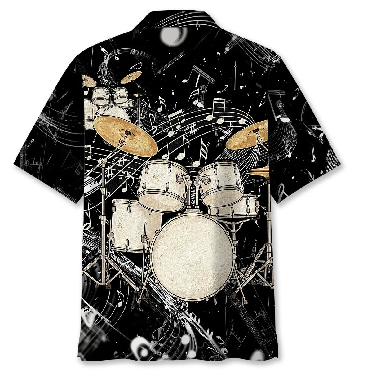 White Drum Hawaiian Shirt, custom shirt gift for men (view 4)
