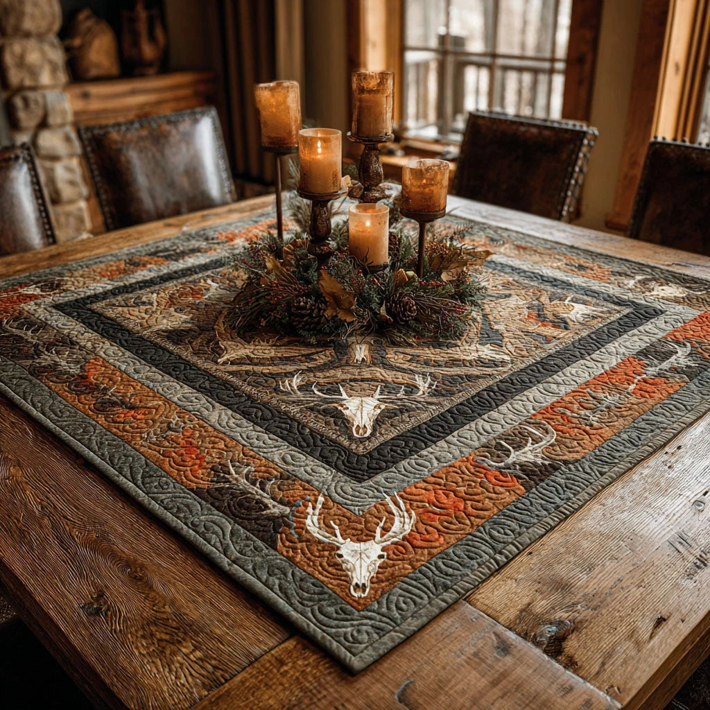 Whitetail Dreams Quilted Table Topper