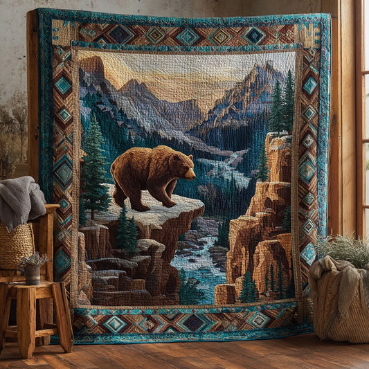 Wild Bear Quilt Blanket