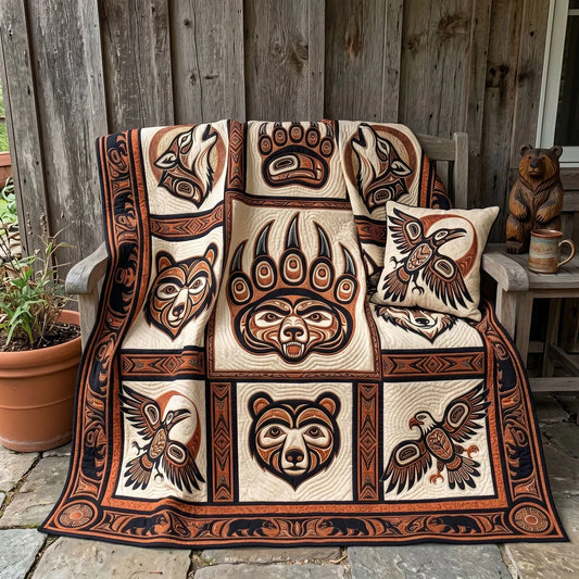 Wild Guardians Quilt Blanket