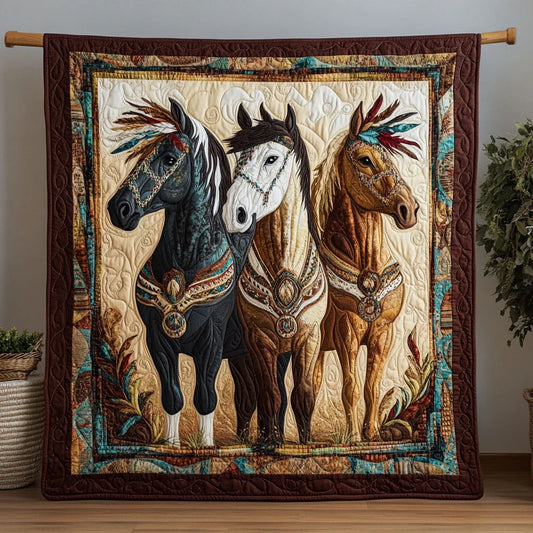 Wild Horse Quilt Blanket